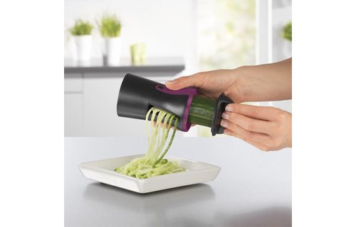 Julienne- en Spiraalsnijder Zwart  "Gourmetmaxx"