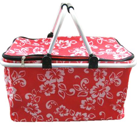 Opvouwbare Boodschappenmand  -  rood