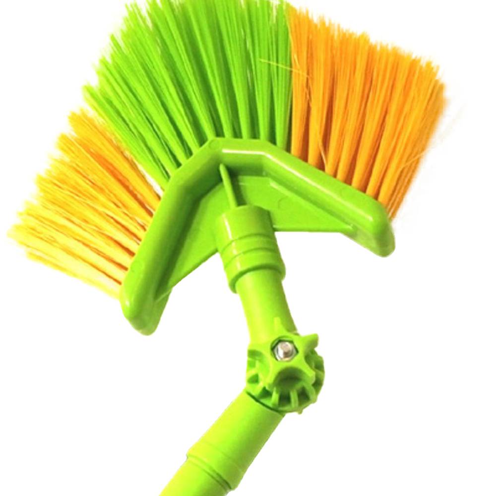 Spinnenborstel driehoek met telescoopsteel en knie - 3 meter Spinnenborstel driehoek met telescoopsteel en knie - 3 meter