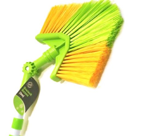 Spinnenborstel driehoek met telescoopsteel en knie - 3 meter Spinnenborstel driehoek met telescoopsteel en knie - 3 meter