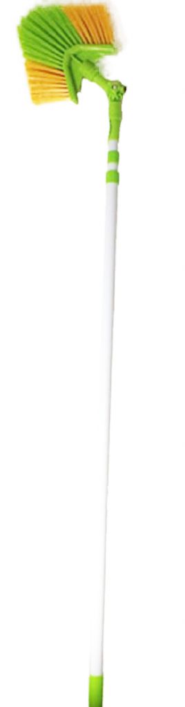 Spinnenborstel driehoek met telescoopsteel en knie - 3 meter Spinnenborstel driehoek met telescoopsteel en knie - 3 meter