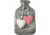 Warmwaterkruik  twee hartjes    2 liter