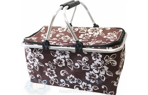 Opvouwbare Boodschappenmand - bruin Opvouwbare Boodschappenmand - bruin