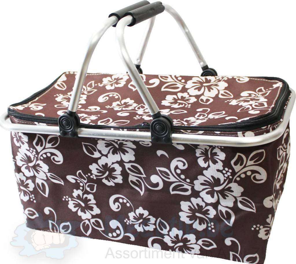 Opvouwbare Boodschappenmand - bruin Opvouwbare Boodschappenmand - bruin