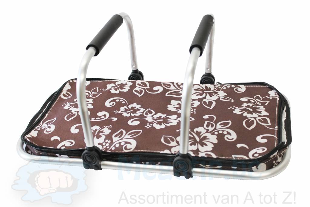 Opvouwbare Boodschappenmand - bruin Opvouwbare Boodschappenmand - bruin