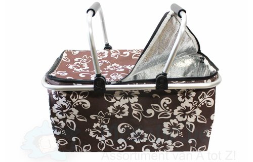 Opvouwbare Boodschappenmand - bruin Opvouwbare Boodschappenmand - bruin
