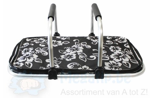 Opvouwbare Boodschappenmand  -  zwart Opvouwbare Boodschappenmand  -  zwart