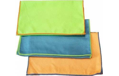 Honingraat  Microvezeldoek 60 x 40 cm.  (3 stuks)