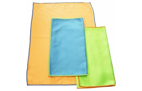Honingraat  Microvezeldoek 60 x 40 cm.  (3 stuks)