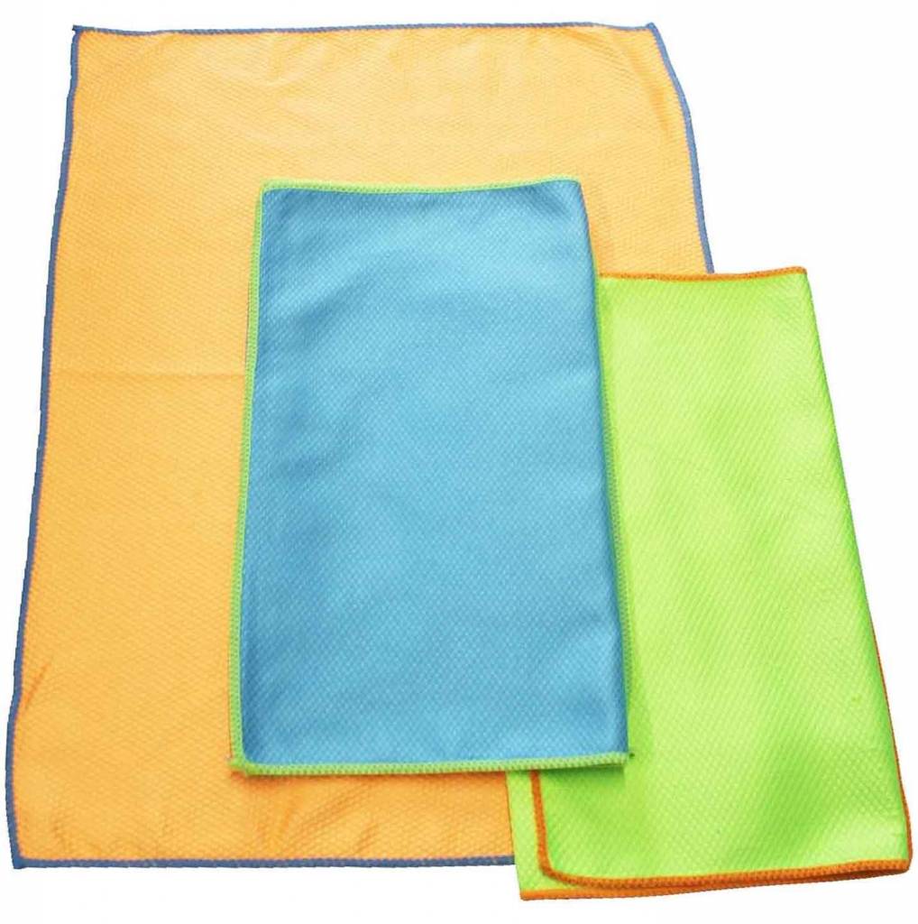 Honingraat  Microvezeldoek 60 x 40 cm.  (3 stuks) Honingraat  Microvezeldoek 60 x 40 cm.  (3 stuks)
