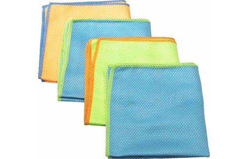 Honingraat  Microvezeldoek 40 x 30 cm.  (4 stuks)