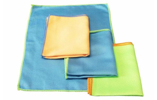 Honingraat  Microvezeldoek 40 x 30 cm.  (4 stuks)