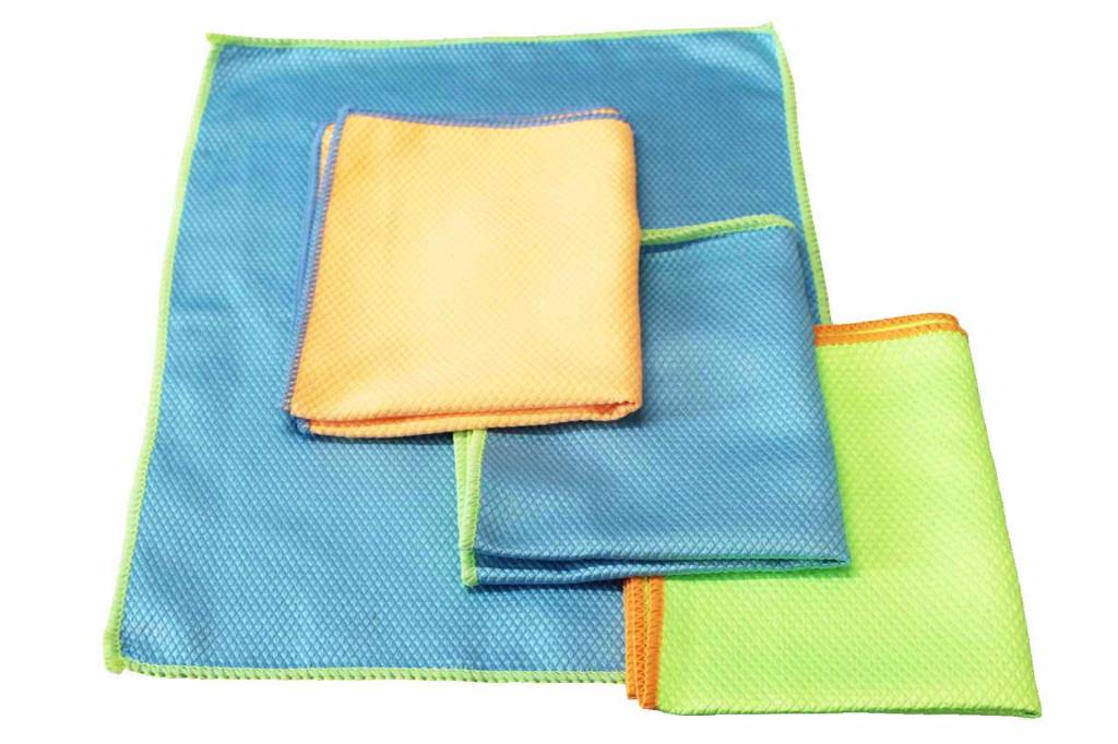 Honingraat  Microvezeldoek 40 x 30 cm.  (4 stuks)