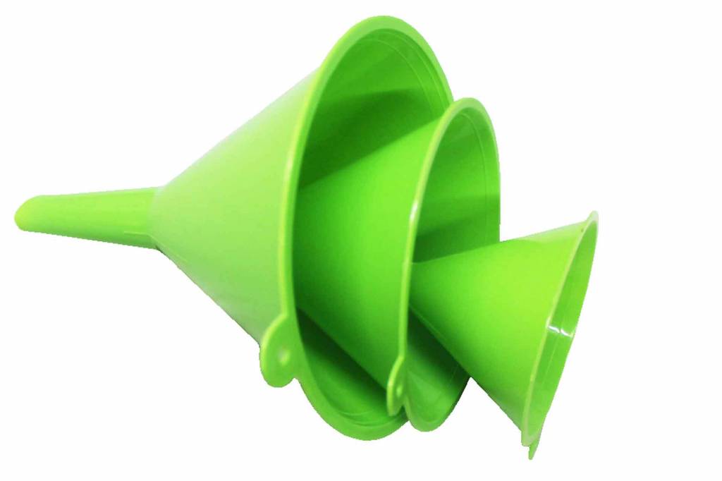 Trechters pvc - set 3 stuks Trechters pvc - set 3 stuks