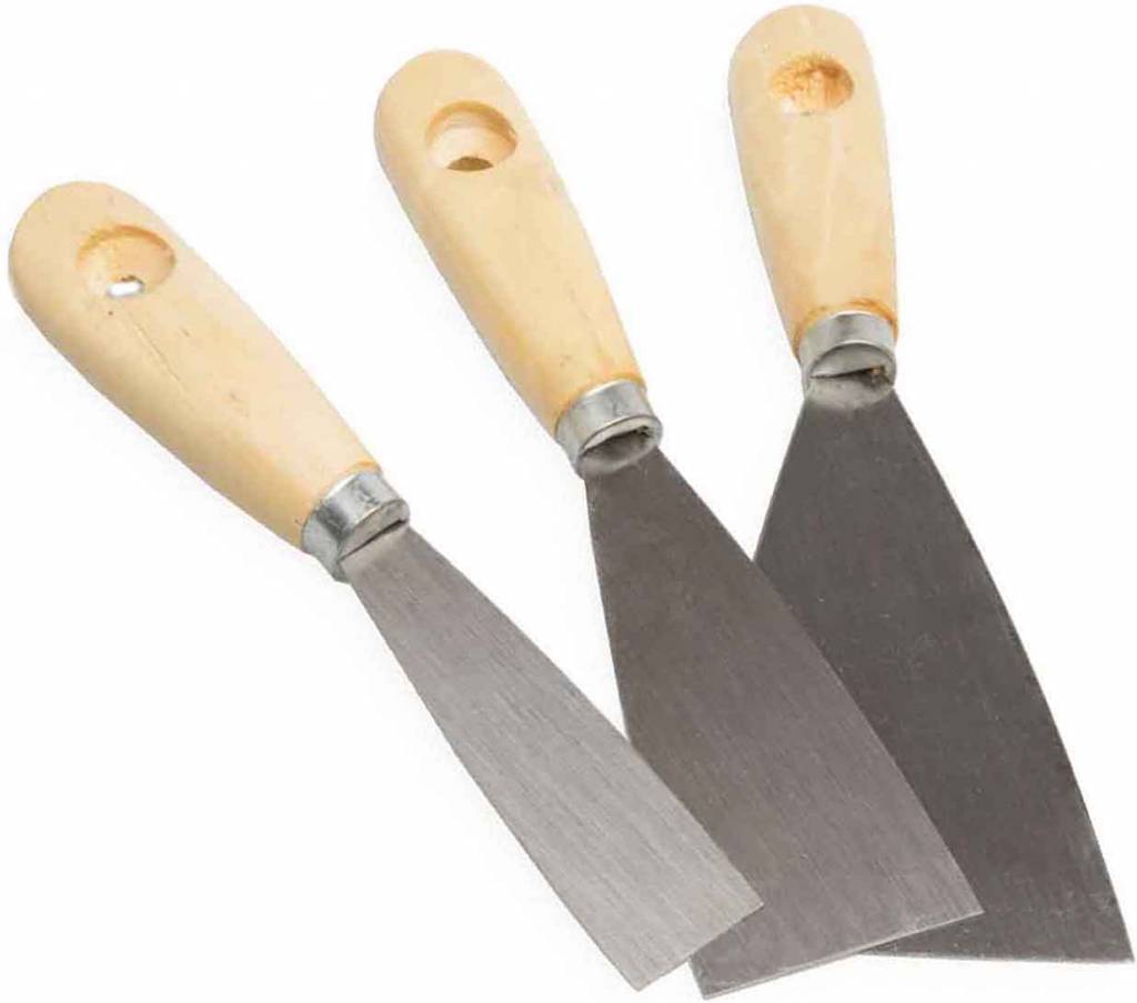 Plamuurmessen - 3 st.  /  30-50-75mm.