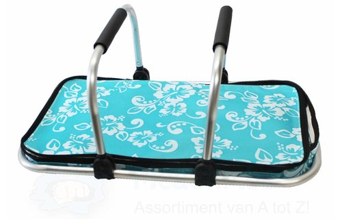 Opvouwbare Boodschappenmand - blauw Opvouwbare Boodschappenmand - blauw