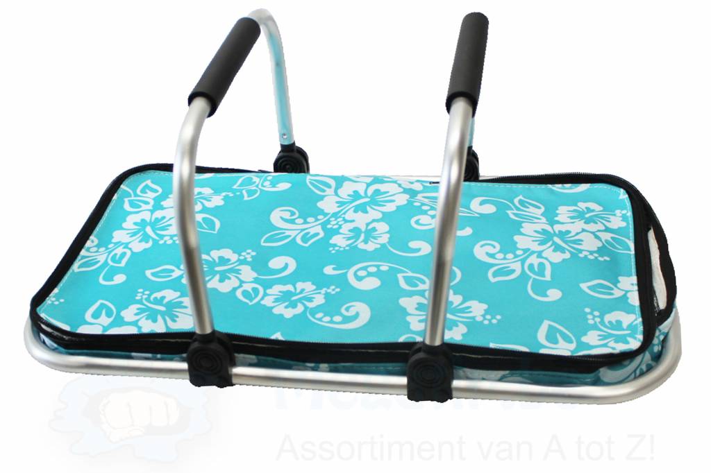 Opvouwbare Boodschappenmand - blauw Opvouwbare Boodschappenmand - blauw