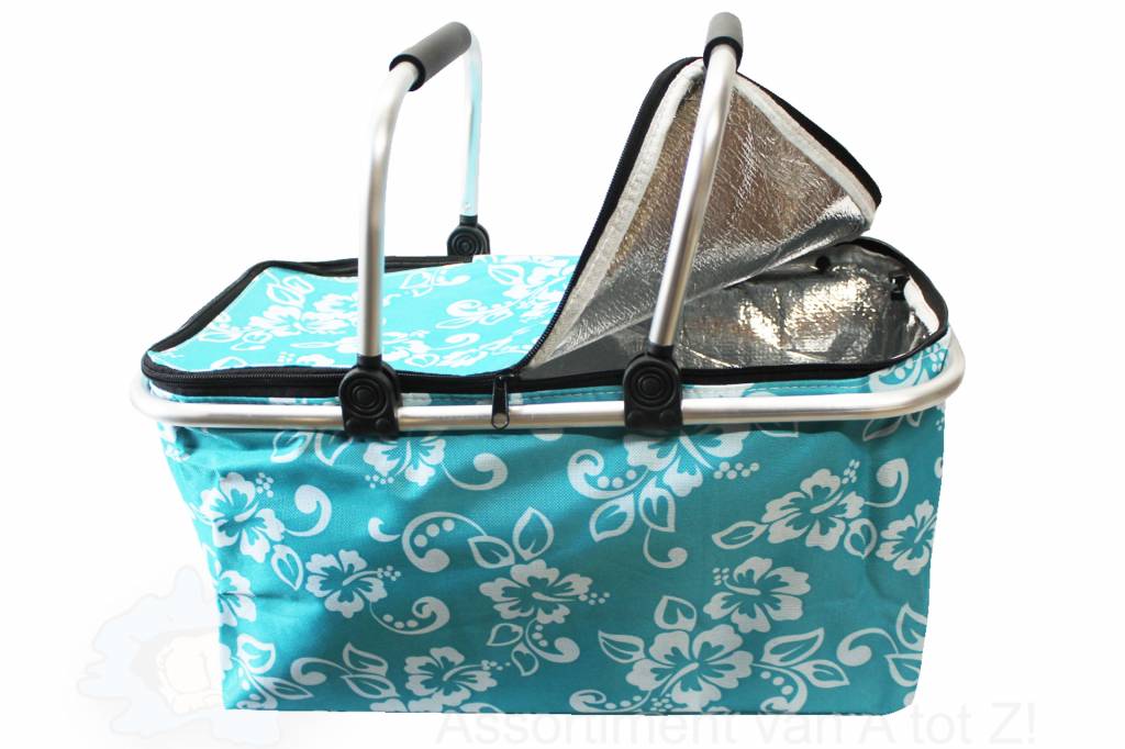 Opvouwbare Boodschappenmand - blauw Opvouwbare Boodschappenmand - blauw