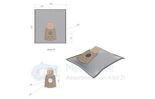 BOSCH/ SIEMENS type A/B/C  VS91 stofzuigerzakken BOSCH/ SIEMENS type A/B/C  VS91 stofzuigerzakken