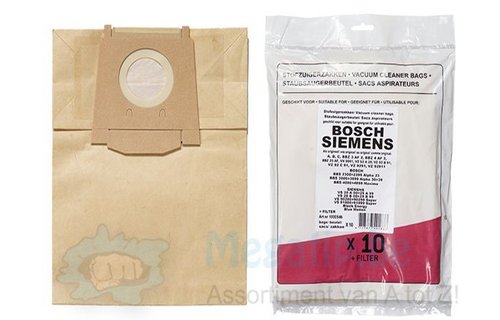 BOSCH/ SIEMENS type A/B/C  VS91 stofzuigerzakken BOSCH/ SIEMENS type A/B/C  VS91 stofzuigerzakken
