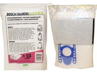 BOSCH / SIEMENS type D / E / F / G / H, Stofzuigerzakken