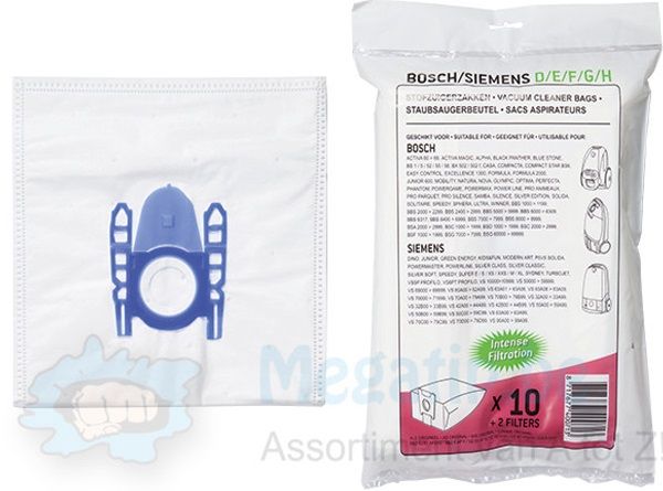 BOSCH / SIEMENS type D / E / F / G / H, Stofzuigerzakken