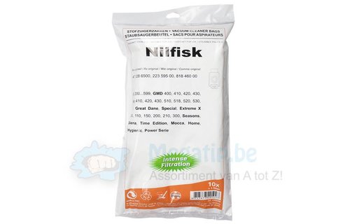 NILFISK GM200 / 300/400/500 & King serie Stofzuigerzakken NILFISK GM200 / 300/400/500 & King serie Stofzuigerzakken