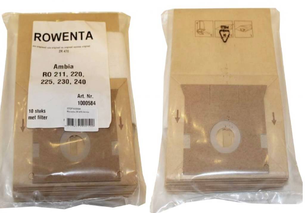 ROWENTA ZR 470 Ambia Stofzuigerzakken ROWENTA ZR 470 Ambia Stofzuigerzakken