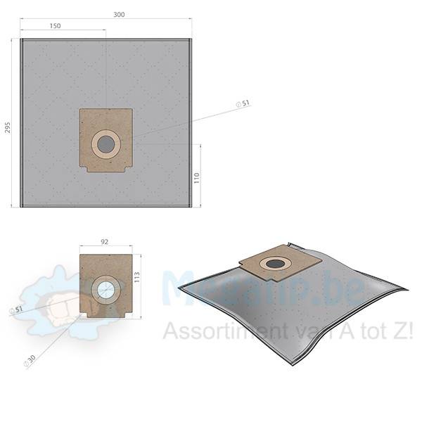 TRISTAR JC861 Stofzuigerzakken intense filtration TRISTAR JC861 Stofzuigerzakken intense filtration