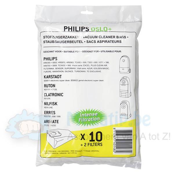 PHILIPS Oslo + HR6983 intense filtration Stofzuigerzakken