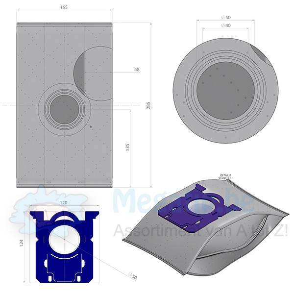 PHILIPS / Electrolux / AEG S-bag HR6999 Stofzuigerzakken