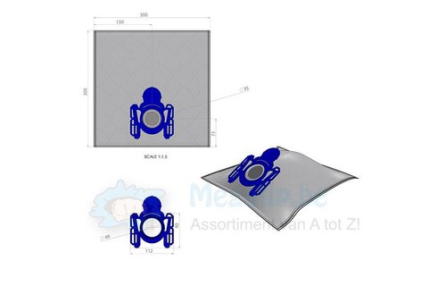 AEG Gr 28 / 5000 serie, intense filtration,  kunststof aansluiting,  Stofzuigerzakken