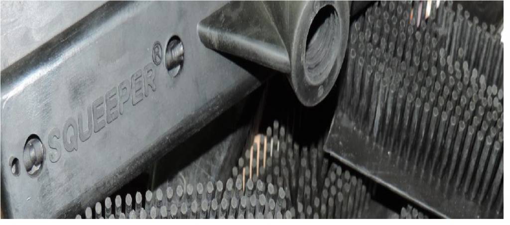 Squeeper professionele rubber borstel