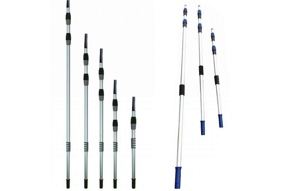 Telescoopsteel tot 8 meter met Spiraal en zachte Wasborstel  + gratis cleaning soap