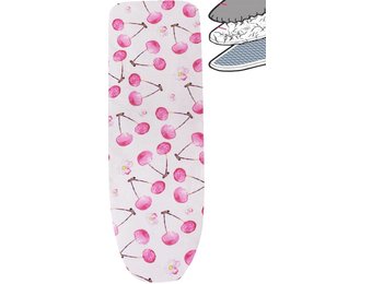 Strijkplankhoes 2 laags met elastiek C -  Kersen