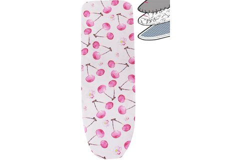 Strijkplankhoes 2 laags met elastiek C -  Kersen