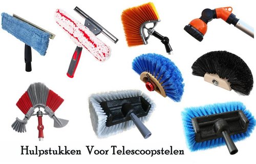 Uitschuifbare Telescoopsteel  6 meter - 3-delig