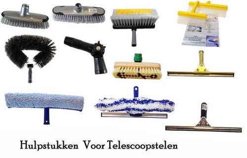 Uitschuifbare Telescoopsteel  8 meter - 4-delig