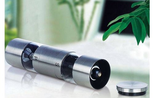 2-in-1 Peper- en zoutmolen RVS - 18,5 cm