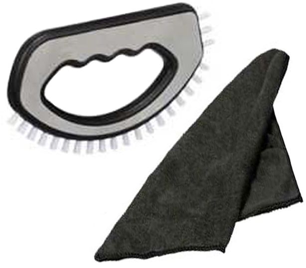 Voegenborstel RVS  met  Microvezeldoek