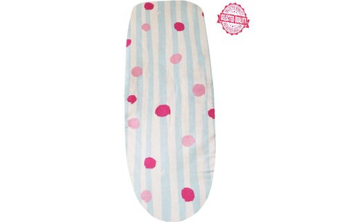 Strijkplankovertrek 140 x 50 cm  "Blue stripes"