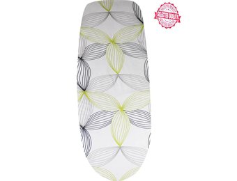 Strijkplankovertrek  140 X 50 cm. Wit / Symmetrisch