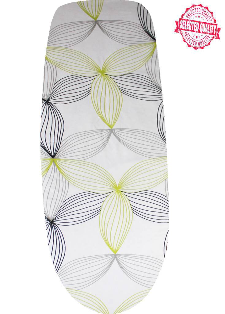 Strijkplankovertrek  140 X 50 cm. Wit / Symmetrisch