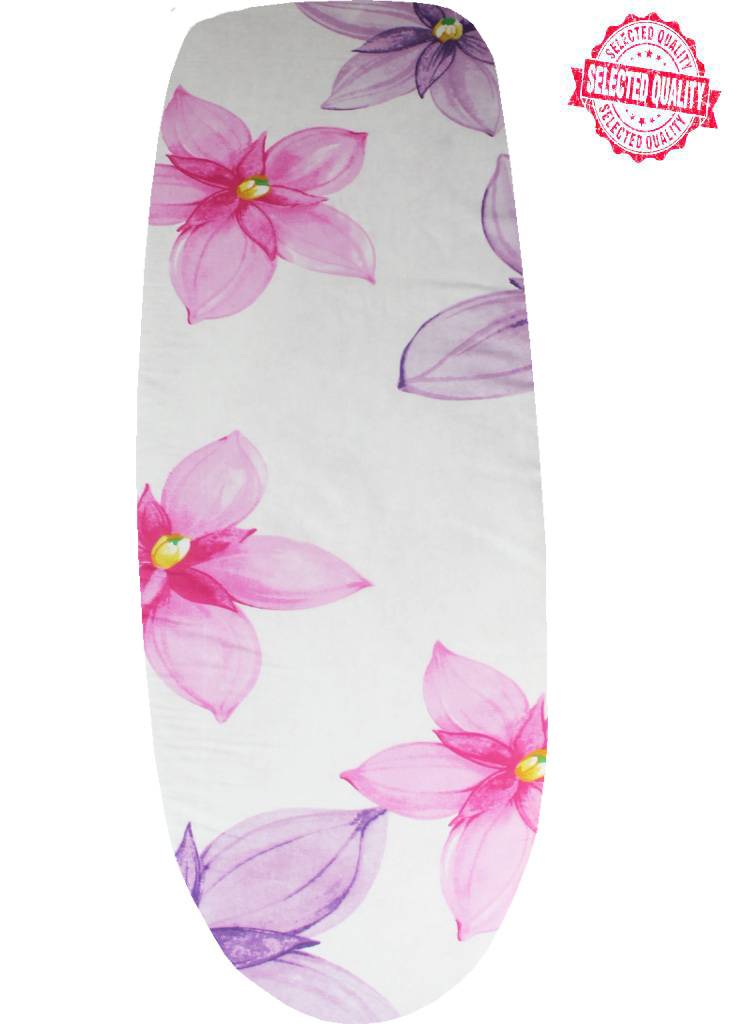 Strijkplankovertrek 140 X 50 cm.  Mauve - Roze  Bloem