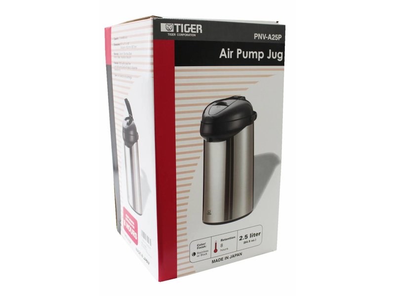 Tiger Pompthermos 2,5 L. / Airpot met Hendel Megatip.be