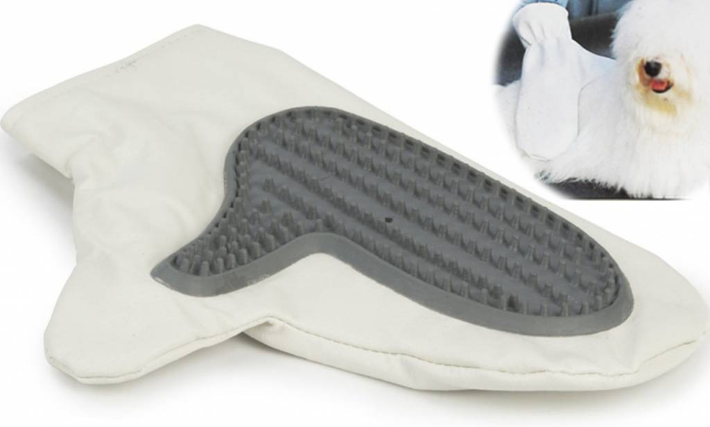 Vachtverzorgingshandschoen voor kat en hond