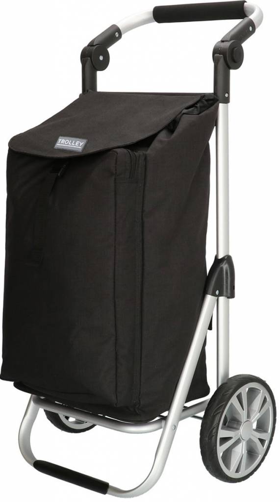 Boodschappentrolley met Verstelbaar handvat en koelvak  - Zwart Boodschappentrolley met Verstelbaar handvat en koelvak  - Zwart