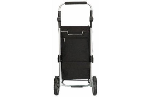 Boodschappentrolley met Verstelbaar handvat en koelvak  - Zwart