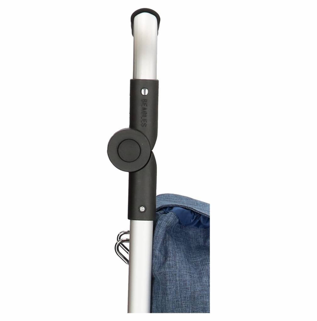 Boodschappentrolley met Verstelbaar handvat en koelvak  -  Jeans