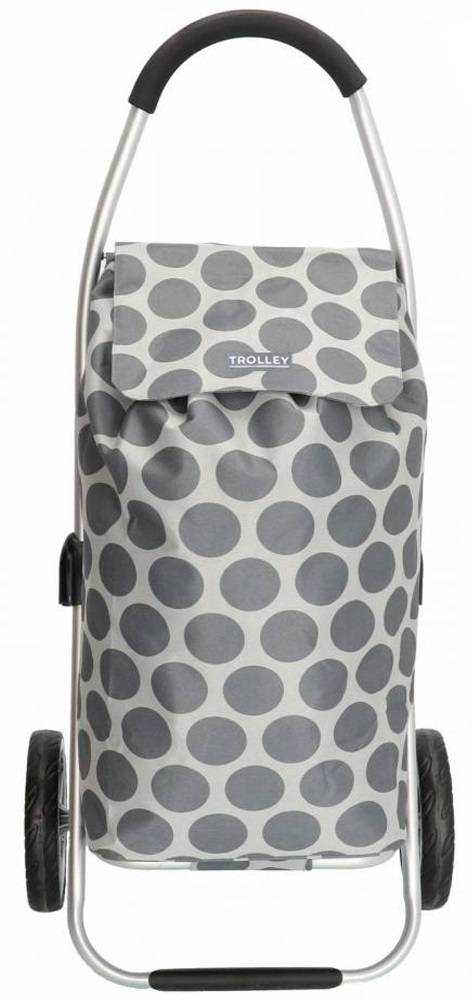 Boodschappentrolley Licht grijs Stippen 48 L. Inklapbaar Aluminium Boodschappentrolley Licht grijs Stippen 48 L. Inklapbaar Aluminium